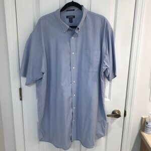 Lands' End Men's No Iron Oxford Short Sleeve Shirt 19